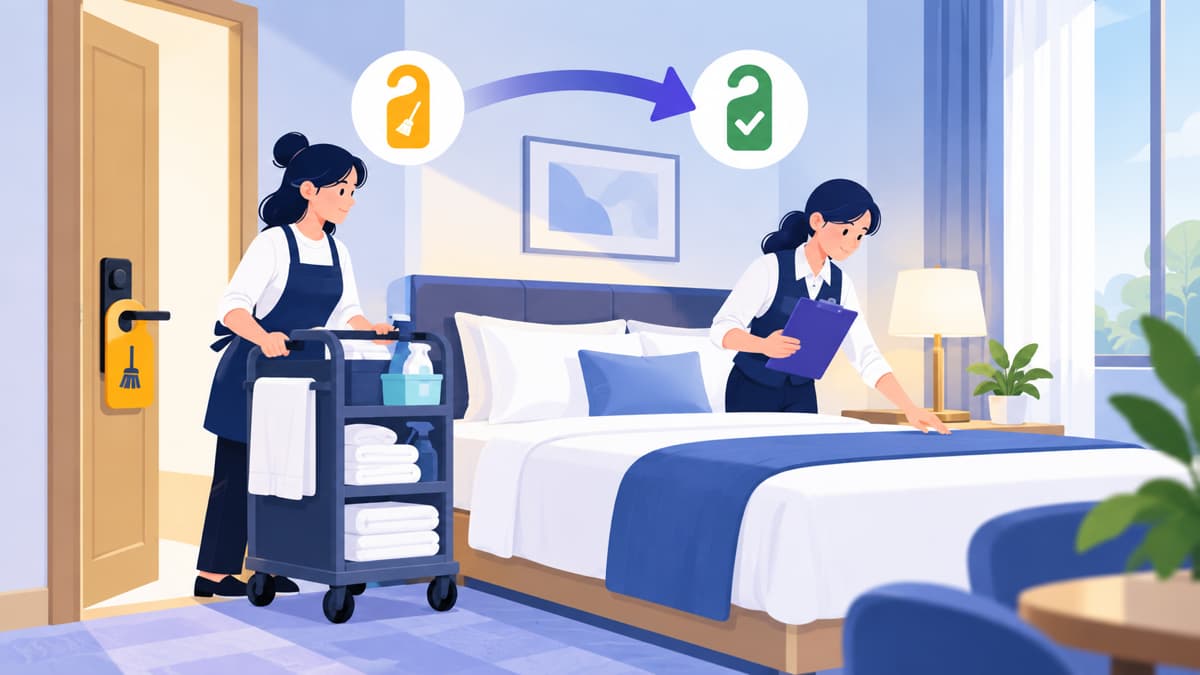 Daftar Periksa Status Kamar dan Housekeeping untuk Hotel Kecil